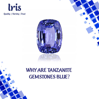 Why are tanzanite gemstones blue?