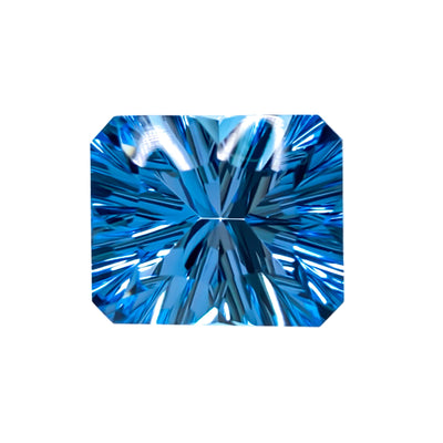 Swiss Blue Topaz Optix® Emerald Cut 9x7 mm - Iris Gems